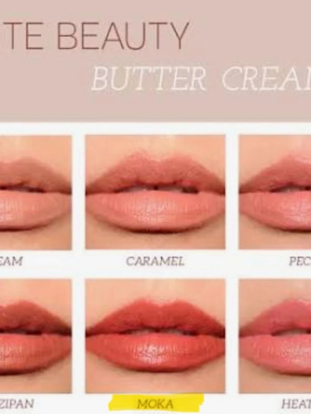 BITE Beauty Lipstick Butter Cream MOKA Full Size 4.35g / .15oz Flat Top Hand Cut